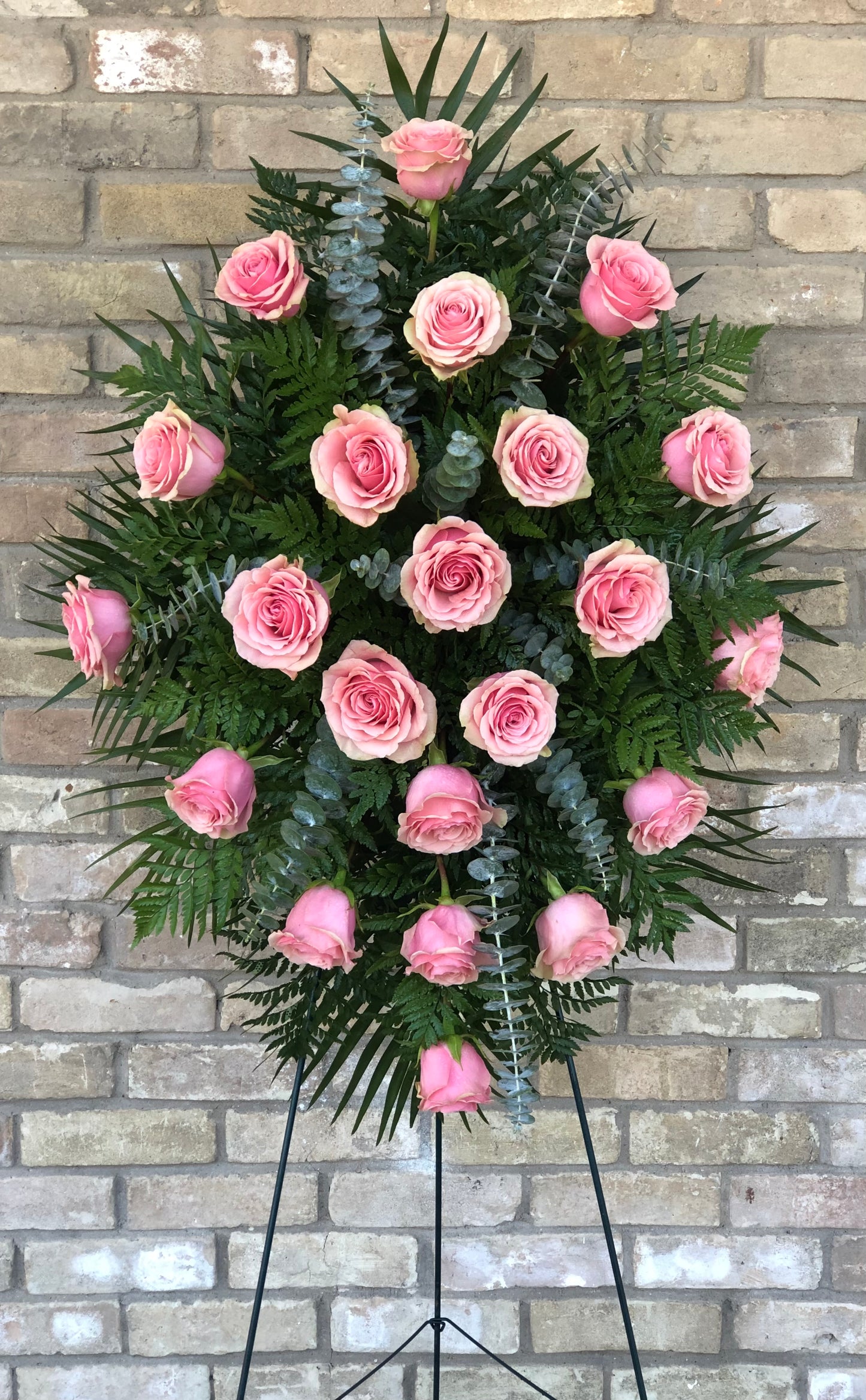 24 Roses Sympathy Standing Spray