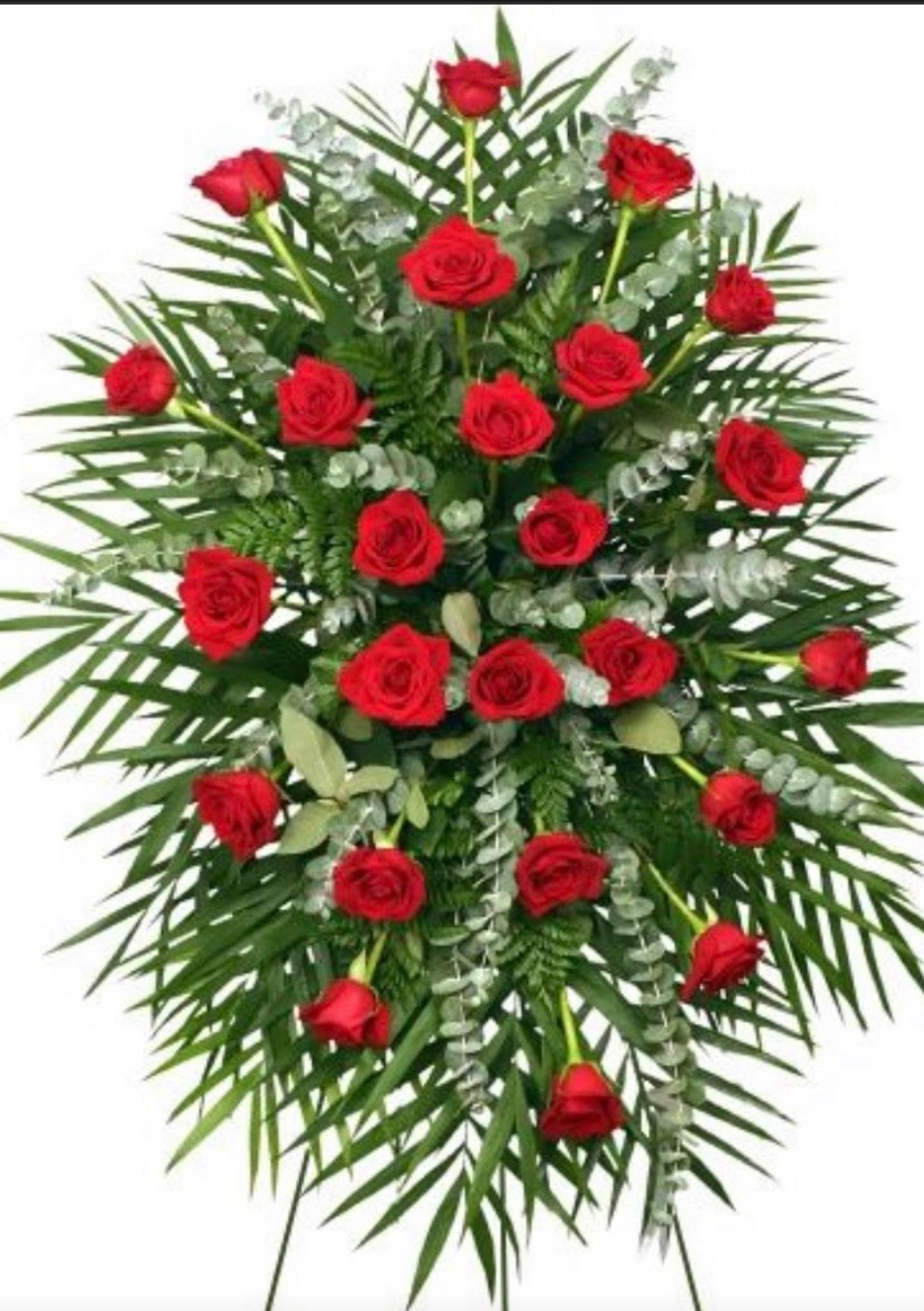 24 Roses Sympathy Standing Spray